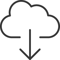icon indicating that a file will download